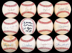 Hall of Famer Single-Signed Baseball Collection (30) with Hank Aaron & Sandy Koufax
