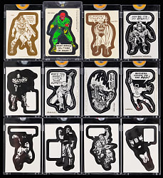 1974-1976 Topps Vault Comic Book Heroes Sticker Collection (12)