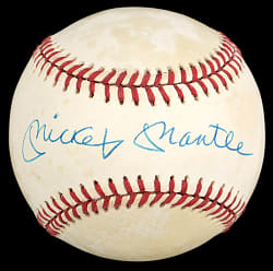 Mickey Mantle Single-Signed Baseball - Full JSA LOA