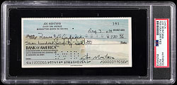 1979 Joe Montana Rookie Year Signed Check - PSA/DNA