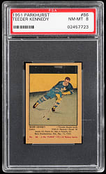 1951 Parkhurst Hockey #86 Teeder Kennedy Rookie PSA NM-MT 8