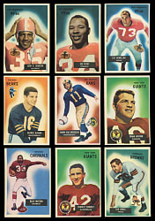 1955 Bowman Football Partial Set (85/160) with Several Hall of Famers & Stars- Clean!