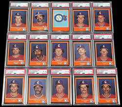 1981 Charlotte O's PSA Graded Near Complete (21/25) - All Low Pop with Only Graded or None Higher