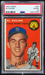 1954 Topps #201 Al Kaline Rookie PSA GOOD+ 2.5