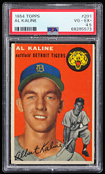 1954 Topps #201 Al Kaline Rookie PSA VG-EX+ 4.5