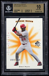 2001 SP Authentic #126 Albert Pujols Rookie BGS PRISTINE 10 - #/1250