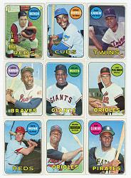 1969 Topps Hall of Fame & Star Collection (28) with Aaron, Bench, Clemente & Mays