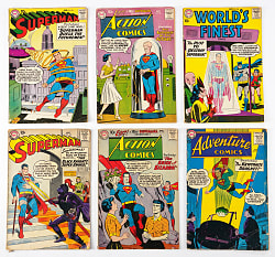 1950s-1960s Comic Book Treasure Chest (77) with Super-Heroes & Westerns