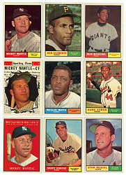 1961 Topps Complete Set 587 Plus 3 Checklist Variations - Clean!