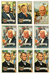 1956 Topps U.S. Presidents Collection (112) with Complete Set (36/36) & Near-Complete Set (32/36)