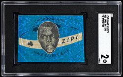 1969 Kelly's Chips Zip Stickers #13 Gale Sayers SGC GOOD 2 - Highest Graded!