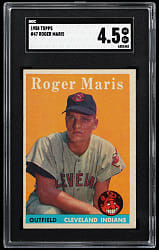 1958 Topps #47 Roger Maris Rookie SGC VG/EX+ 4.5