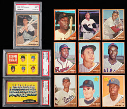 1962 Topps Near Complete Set (590/596) with 3 PSA High-Grade Keys Plus 18 Variations - Clean!