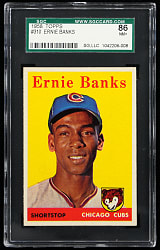 1958 Topps #310 Ernie Banks SGC NM+ 7.5