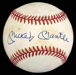 Mickey Mantle Single-Signed Bobby Brown OAL Baseball with Fanatics & PSA LOAs