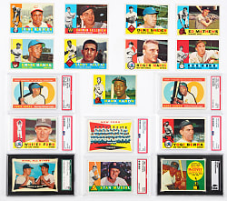 1960 Topps Near Complete Set (565/572) with 8 Graded Keys – Clean!