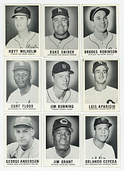 1960 Leaf Complete Set (144) with Both #25 Jim Grant Variations