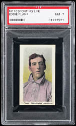 1910-1911 M116 Sporting Life Eddie Plank PSA NM 7