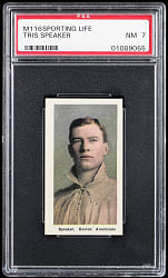 1910-1911 M116 Sporting Life Tris Speaker PSA NM 7