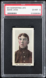 1910-1911 M116 Sporting Life Addie Joss PSA EX-MT 6