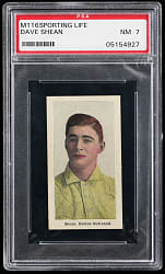 1910-1911 M116 Sporting Life Dave Shean PSA NM 7 - Only 3 Higher
