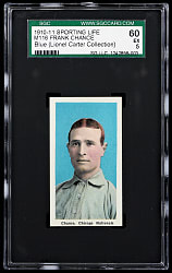 1910-1911 M116 Sporting Life Frank Chance Blue Background (Lionel Carter Collection) SGC EX 5