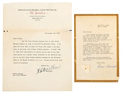 1940s-1960s Hall of Famers Typed Letters Signed with Bill Veeck, Dave Bancroft