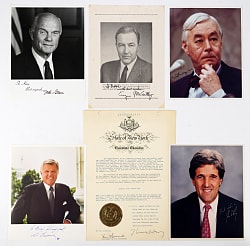 1940s-1990s Notable Politicians Signed Flats Group (6)