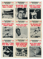 1961 Nu-Card Baseball Scoops Complete Set (80)