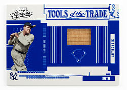 2005 Playoff Absolute Memorabilia Tools of the Trade #102 Babe Ruth Game-Used Bat Blue Parallel #/150