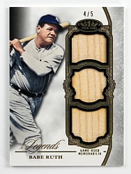 2013 Topps Tier One Babe Ruth Triple Relic Legends #4/5