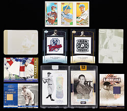 Modern Lou Gehrig Collection (10) with (2) #1/1 Printing Plates, Flawless Diamond & Topps Vault