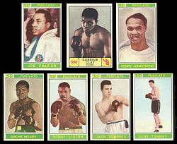 1967-1969 Panini Campioni Dello Sport Boxing Collection (7) with Cassius Clay & Joe Frazier