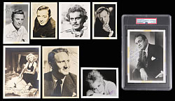 Actors/Actresses Signed Vintage Photograph Collection (8) with Douglass, Sharif, Lorre- All Certed