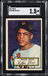 1952 Topps #261 Willie Mays SGC FAIR 1.5