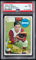 1969 Topps #95 Johnny Bench PSA NM-MT 8