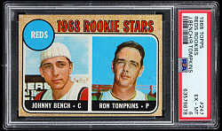 1968 Topps #247 Johnny Bench Rookie PSA EX-MT 6