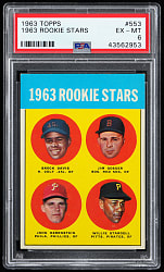 1963 Topps #553 Willie Stargell Rookie PSA EX-MT 6