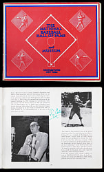 1961 Baseball Hall of Fame & Museum Multi-Signed Program with 42 Total Signatures Including 2 Ty Cobb, Jimmie Foxx, Joe DiMaggio, Hank Greenberg - LOADED! Full JSA LOA
