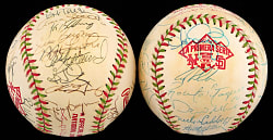 1996 MLB 1st Monterrey (Mexico) Series Mets & Padres Team-Signed Balls (64) Signatures with Gwynn, Henderson, Hoffman, Valenzuela