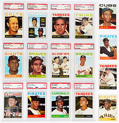 1964 Topps Near Complete Set (569/587) with 30 High-Grade PSA/SGC Graded Including Hall of Famers & Stars