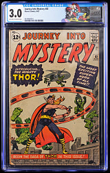 1962 Marvel Journey Into Mystery #83 First Appearance of Thor - CGC 3.0