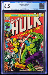 1974 Marvel The Incredible Hulk #181 First Full Appearance of Wolverine - CGC 6.5