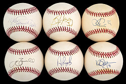 Single-Signed Baseball Collection (30) with Loaded Stars including Schmidt, Pujols & McGwire