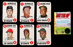 1968 Topps Game Complete Set (33) with Original Topps "Batter Up" Factory Set Display Box
