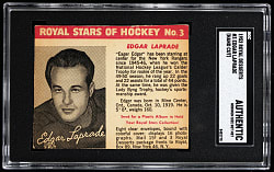 1952 Royal Desserts Hockey #3 Edgar Laprade SGC Authentic