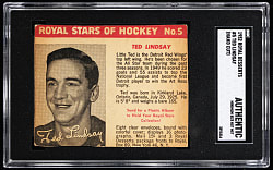 1952 Royal Desserts Hockey #5 Ted Lindsay SGC Authentic