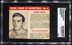 1952 Royal Desserts Basketball #4 Frank Brian SGC Authentic