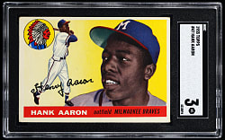 1955 Topps #47 Hank Aaron SGC VG 3