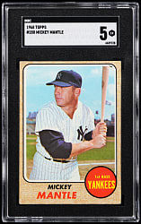 1968 Topps #280 Mickey Mantle SGC EX 5